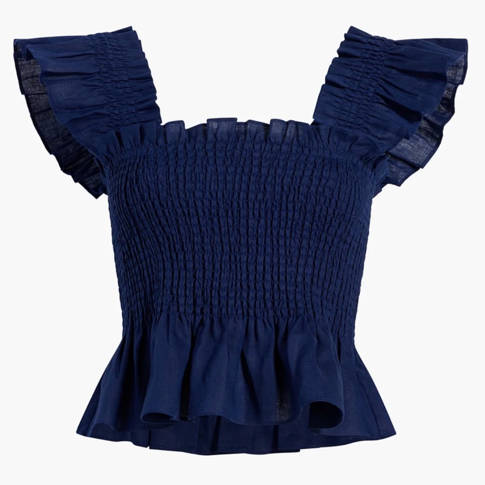 Hill House The Paz Nap Top Navy